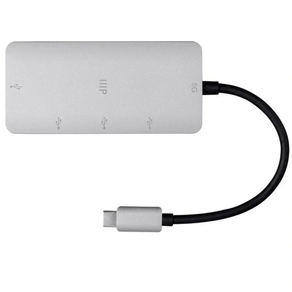 NWT Monoprice USB-C to HDMI USB 4K@30Hz, with USB-C 100W Power Delivery Adapter